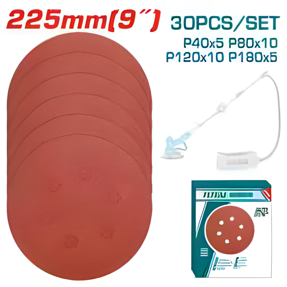 TAC225030 - Feuille abrasive pour ponceuse orbitale - TOTAL MAROC