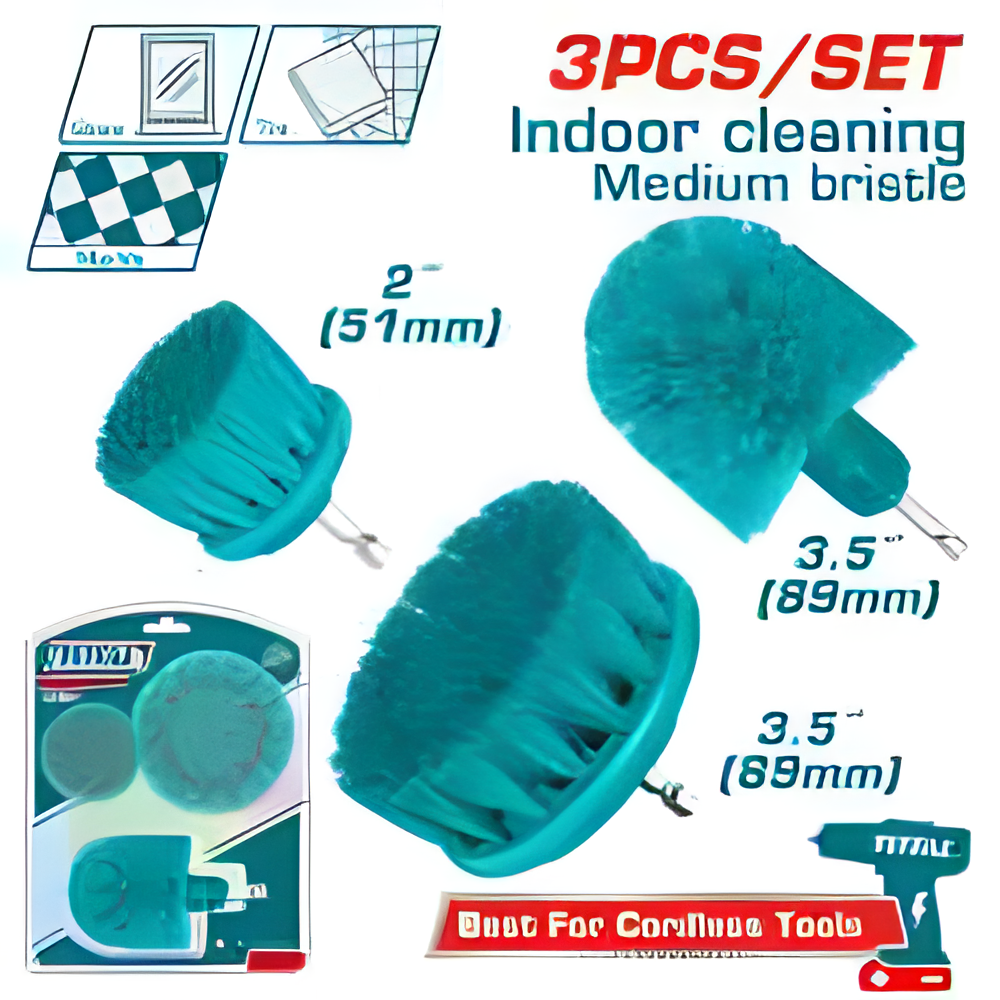 TACM3001 - Coffret 3 brosses à poils moyens - TOTAL MAROC