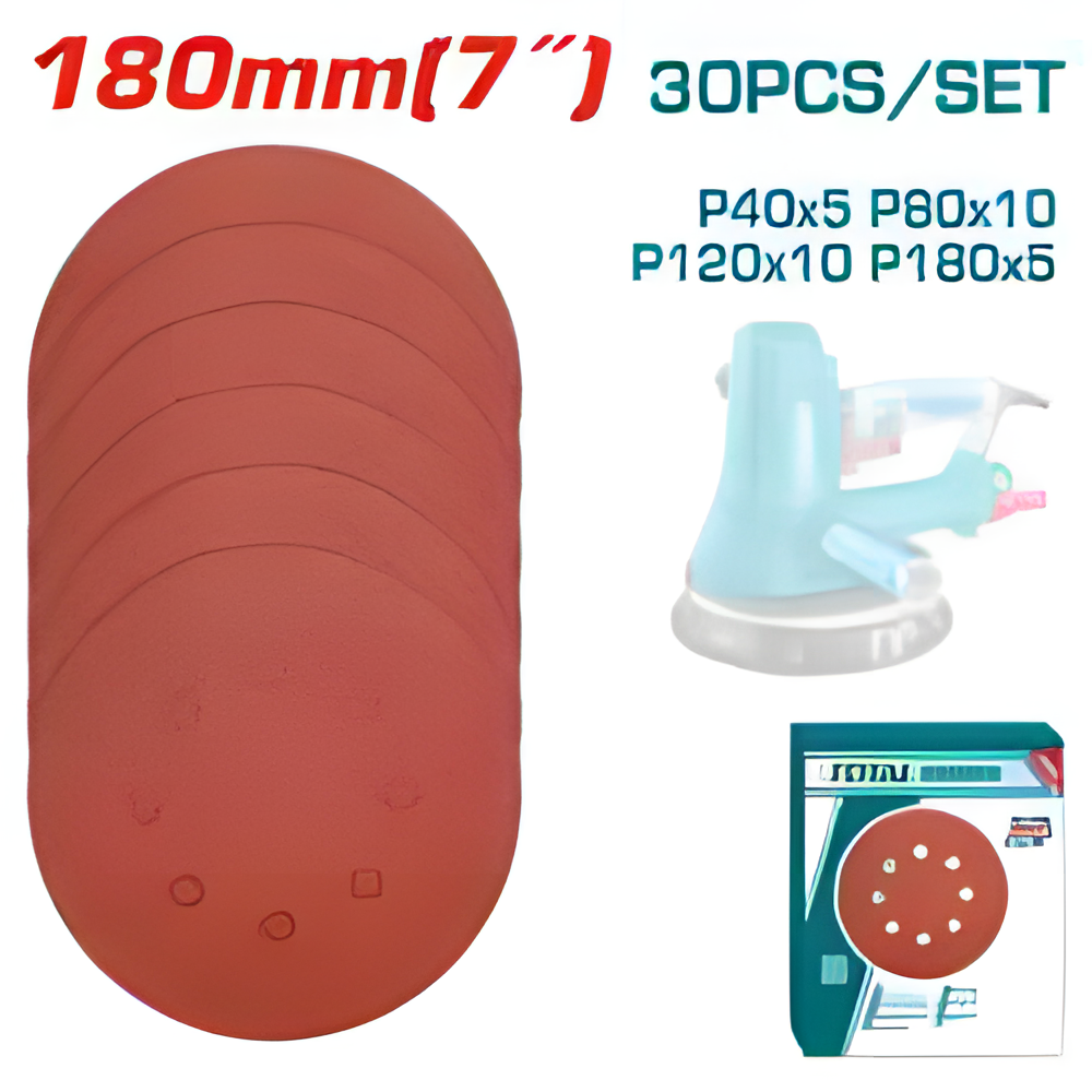 TAC180030 - Feuille abrasive pour ponceuse orbitale - TOTAL MAROC