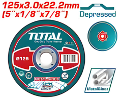 Disque abrasif coupe métal TOTAL 125 × 3,0 mm | TAC2211251