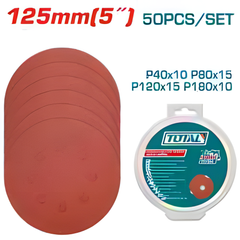 Feuilles abrasives orbitale TOTAL 125 mm – 50 pièces | TAC7312511