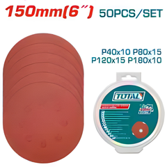 Feuilles abrasives orbitale TOTAL 150 mm – 50 pièces | TAC7315011