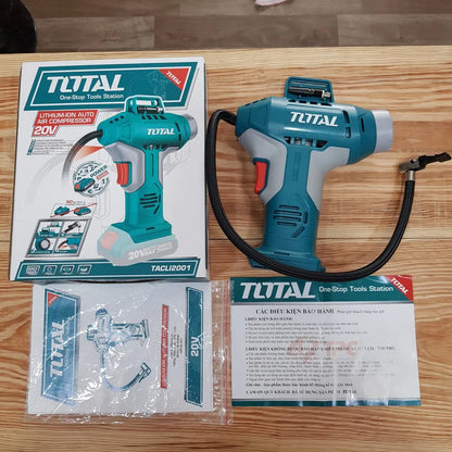 Gonfleur d’air automatique au lithium-ion TOTAL | 20V | TACLI2001