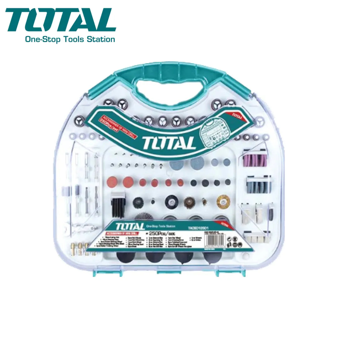 Ensemble de mini perceuse 250 Pièces TOTAL | TACSD12501