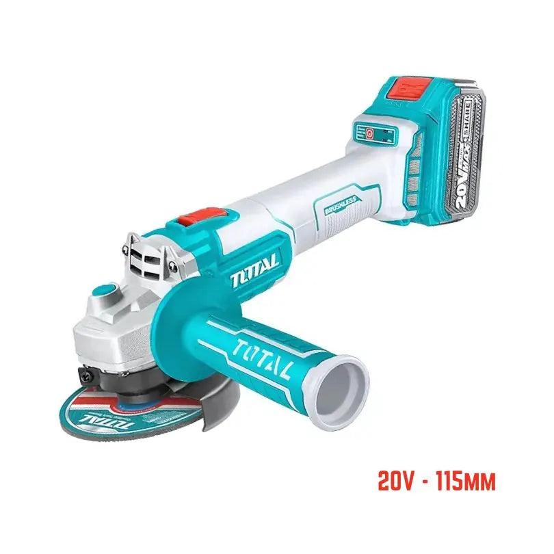 Meuleuse Sans Fil 115mm 900W – 1 batterie TOTAL | 20V 4Ah | TAGLI261521