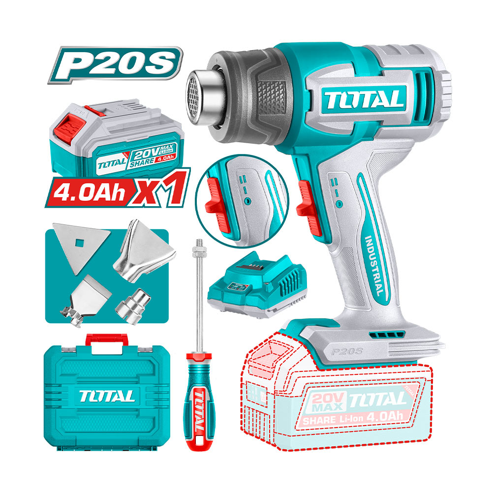 TBLI20065 - Pistolet à chaleur sans fil - TOTAL MAROC