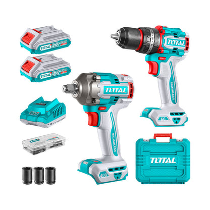TCKLI20275 - 2 Pcs Cordless combo kit - TOTAL MAROC