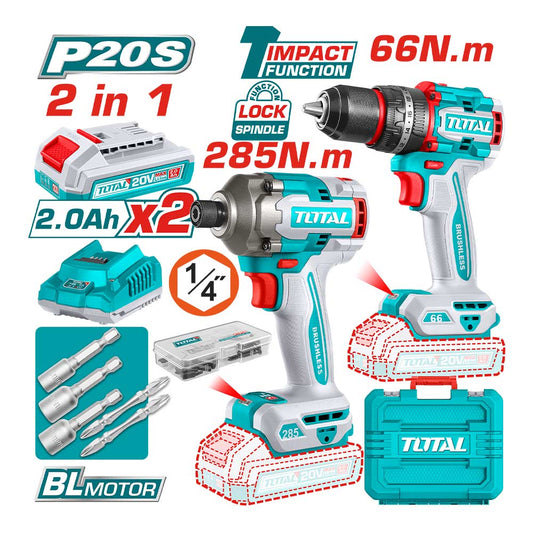 TCKLI20277 - Kit combo sans fil 2 pièces - TOTAL MAROC