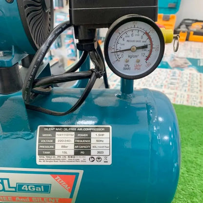 Compresseur d’air 15L 8 bars TOTAL | TCS1110152