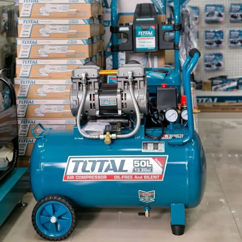 Compresseur d’air 50L 1.6HP 8 Bars TOTAL | 1200W | TCS1120508