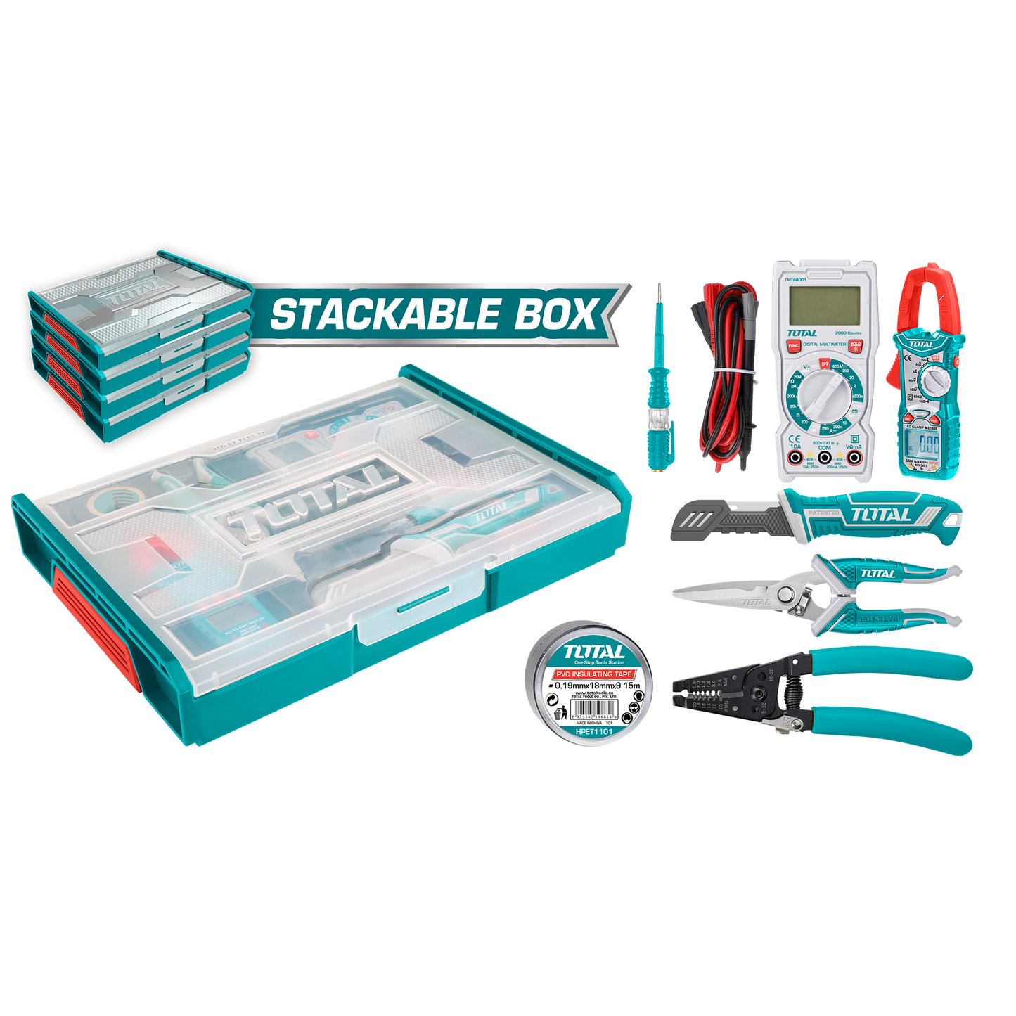 THKTV02T071 - Coffret 7 outils télécommunication - TOTAL MAROC
