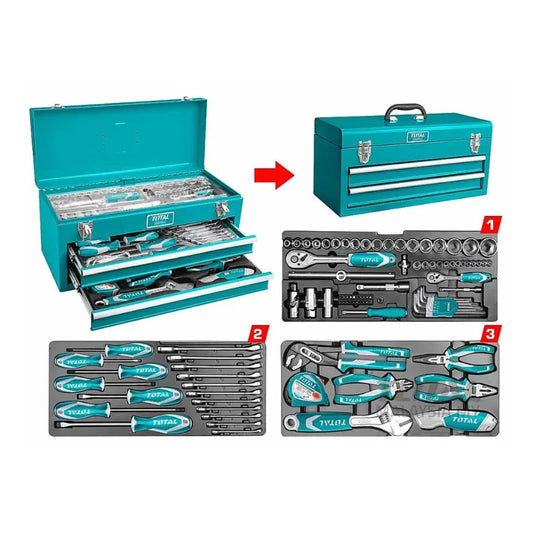 Coffret d’outils à main 97 pièces TOTAL | THPTCS70971