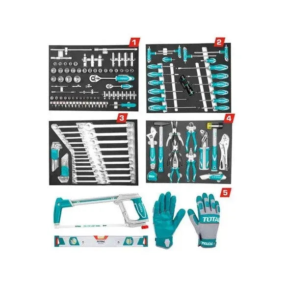 Coffret d’outils de 162 pièces TOTAL | THPTCS71621