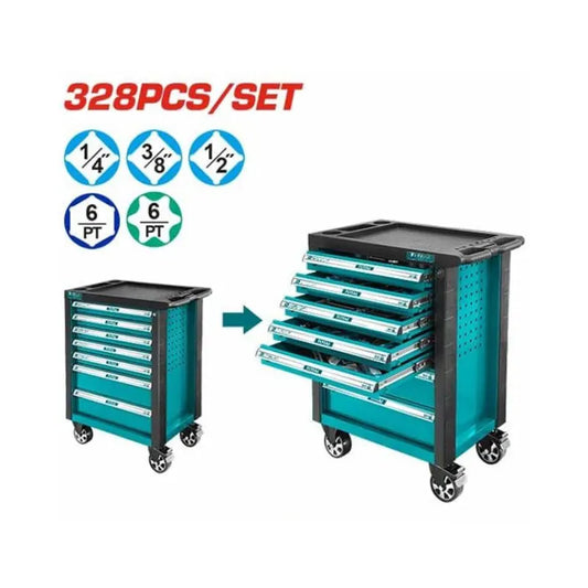 Caisse à outils 328 pièces TOTAL | THPTCS73281