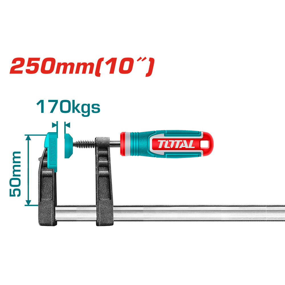 THT1320503 - Serre-joint en F à poignée plastique - TOTAL MAROC