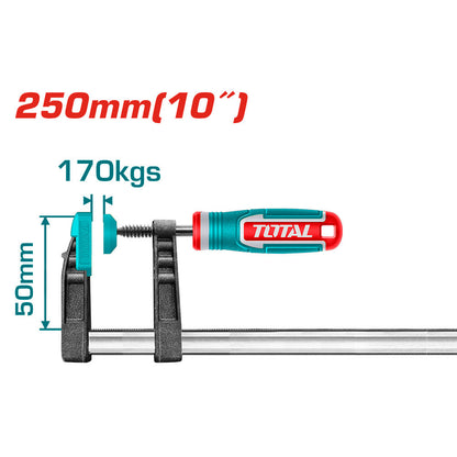 THT1320503 - Serre-joint en F à poignée plastique - TOTAL MAROC