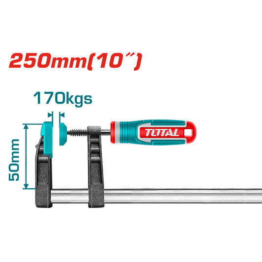 THT1320503 - Serre-joint en F à poignée plastique - TOTAL MAROC