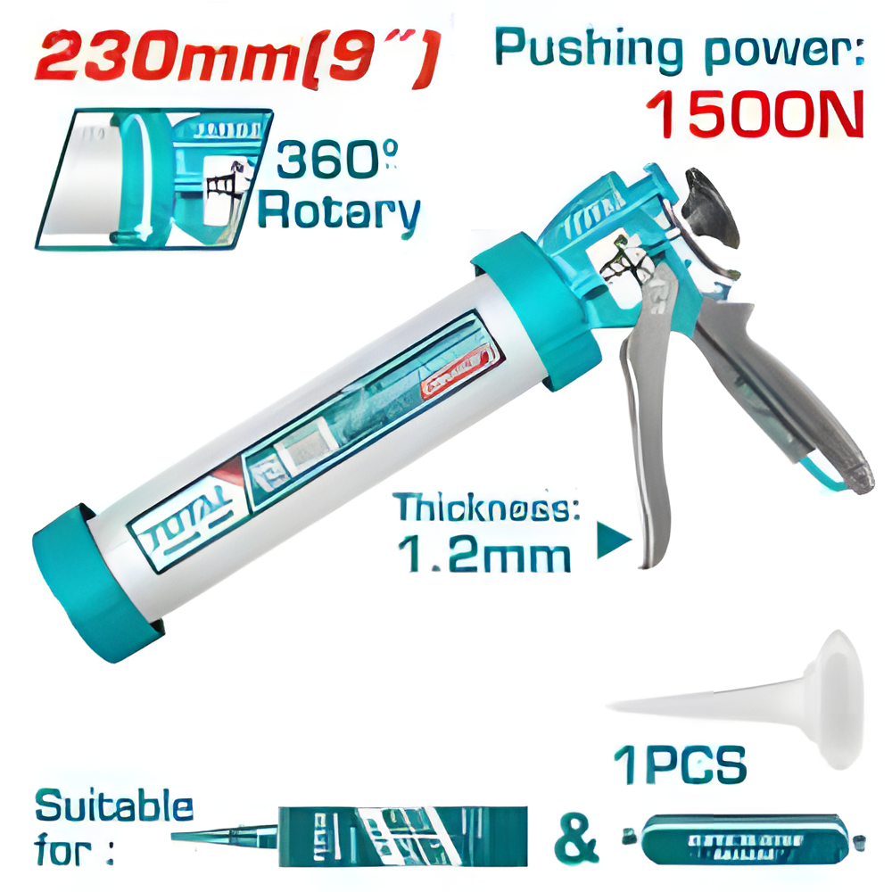 THT20109 - Pistolet à calfeutrer aluminium - TOTAL MAROC