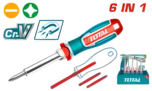 THT2506076 - Tournevis 6 en 1 - TOTAL MAROC