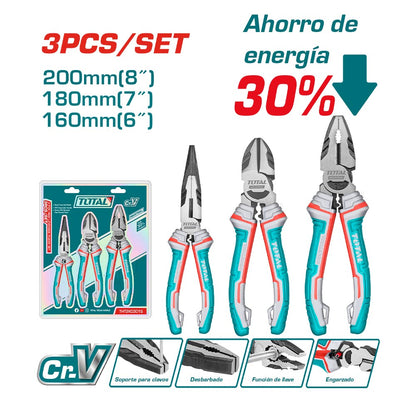 THT2K0301S - Coffret 3 pinces à fort démultiplication - TOTAL MAROC