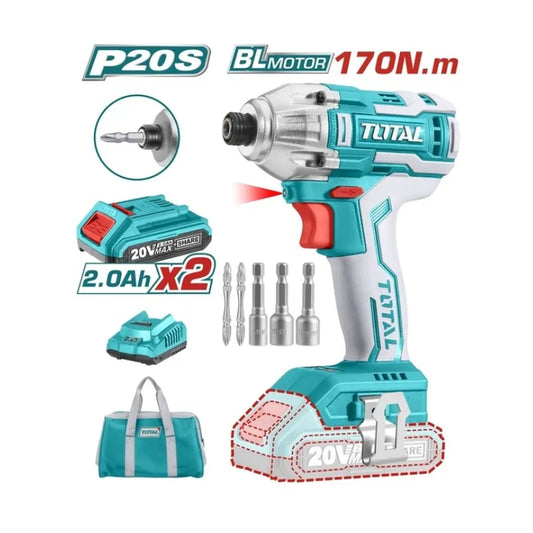 Clé a choc sans fil TOTAL | 20V | TIRLI2002