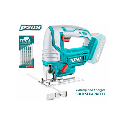 Scie Sauteuse Batterie au Lithium-ion TOTAL | 20V | TJSLI8501
