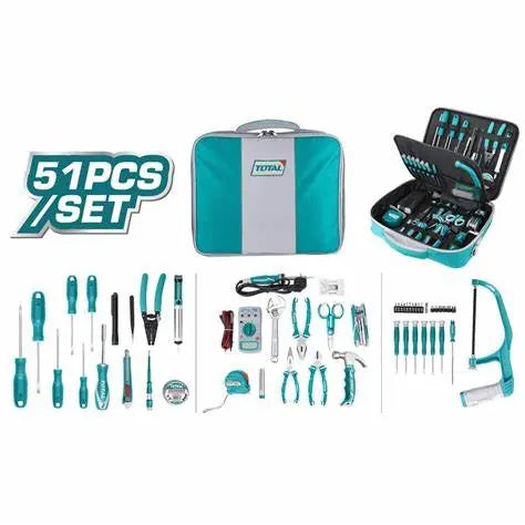 ENSEMBLE D’OUTILS DE TÉLÉCOM 51 PIÈCES TOTAL | TKTTSK0512