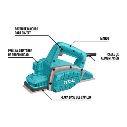 Raboteuse électrique 82mm TOTAL | 550W | TL5508216