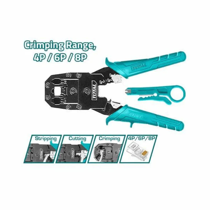 Pince à sertir modulaire 8 Pouces TOTAL | TMPC4468P