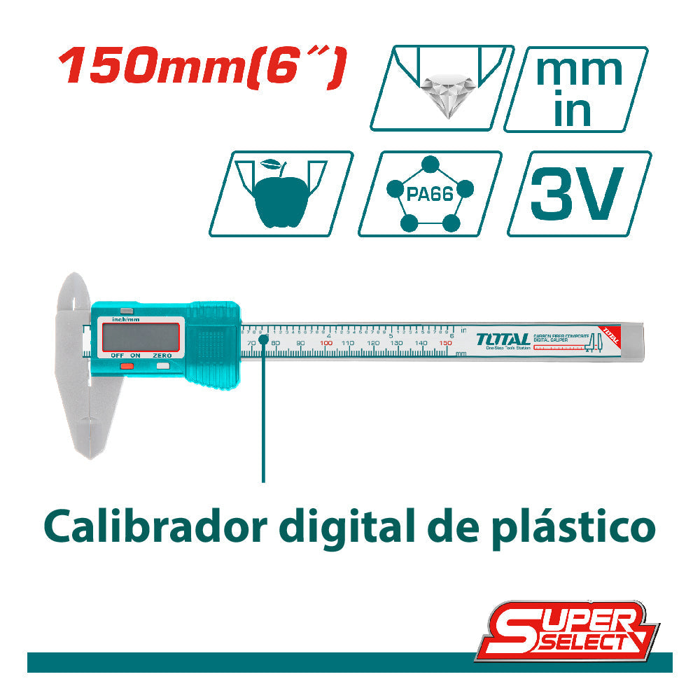 TMT331501 - Pied à coulisse numérique plastique - TOTAL MAROC