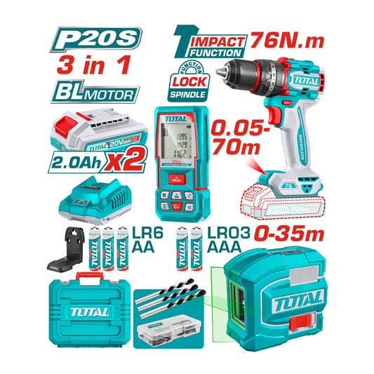 TOSLI250511 - Kit combo sans fil 3 pièces - TOTAL MAROC