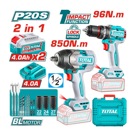 TOSLI250586 - Kit combo sans fil 2 pièces - TOTAL MAROC