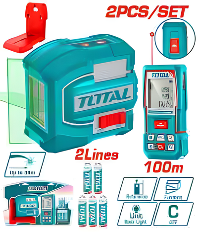 TOTAL KIT NIVEAU LASER ET MESURE DISTANCE AU MAROC [TOSLL0502]