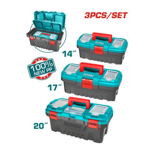 TPBXK0031 - Coffret 3 boîtes à outils plastique - TOTAL MAROC