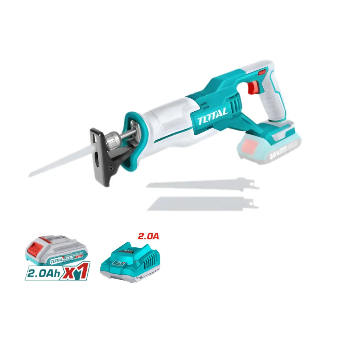 Scie Sabre sans fil – 2800/min avec 1batt/char TOTAL | 20V | TRSLI1152-1B