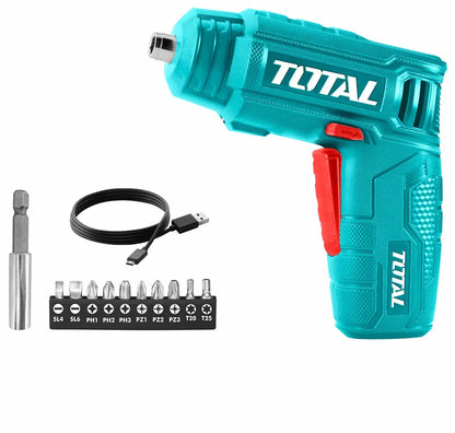 Visseuse sans fil au lithium-ion TOTAL | 4V | TSDLI0402