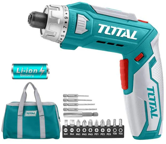 Tournevis sans fil au lithium-ion 110--50/60Hz TOTAL | 240V | TSDLI0801