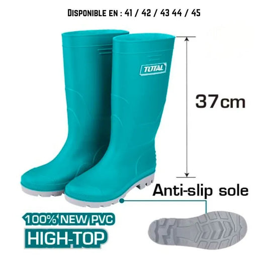 Bottes de pluie PVC 42 TOTAL | TSP302L.42
