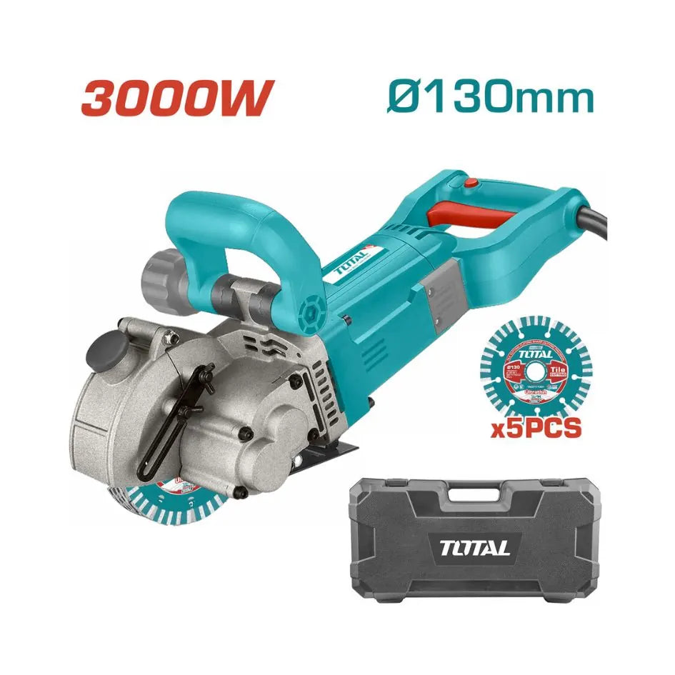 Rainureuse murale 130mm 5 Disques TOTAL | 3000W | TWLC1301