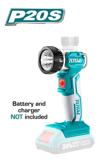 TOTAL LAMPE DE TRAVAIL LITHIUM-ION AU MAROC [TWLI2001]